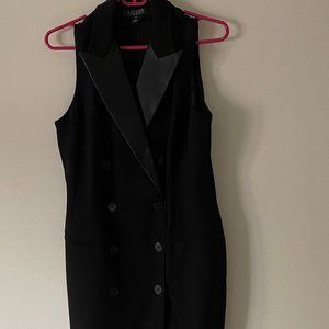 Ralph Lauren Black Double Breasted Tuxedo Dress